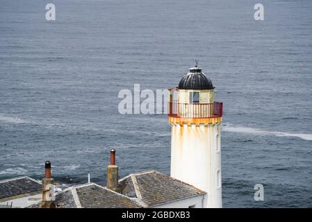 Feu bas disused sur l'île de Mai - Ecosse Banque D'Images