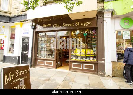 Sucrée de style ancien à Buxton, Derbyshire, Royaume-Uni Banque D'Images