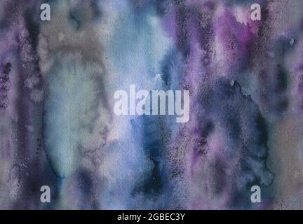 Motif aquarelle naturel abstrait sans coutures Banque D'Images