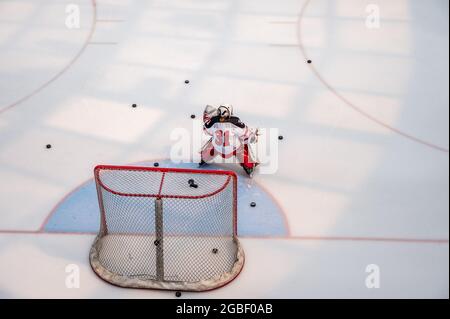 Edmonton (Alberta) - le 1er août 2021 : hockey sur glace au West edmonton Mall Ice Palace. Banque D'Images