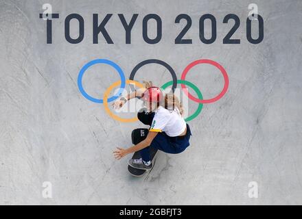 Dora Varella au Brésil pendant la finale préliminaire du parc des femmes au parc des sports Ariake le douzième jour des Jeux Olympiques de Tokyo 2020 au Japon. Date de la photo: Mercredi 4 août 2021. Banque D'Images