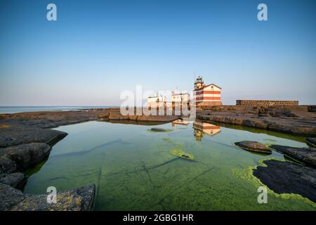 Phare de Märket, Ahvenanmaa, Finlande Banque D'Images