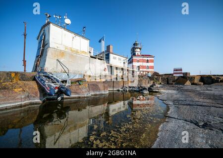 Phare de Märket, Ahvenanmaa, Finlande Banque D'Images