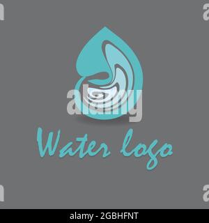 Logo Water Drop et logo WAVE modèle vecteur illustration design Business et Finance. Illustration vectorielle Illustration de Vecteur