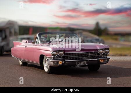 Rattvik, Suède - juillet 27.2013: Classic car week Rttvik - 1960 Cadillac Eldorado Biarritz Banque D'Images