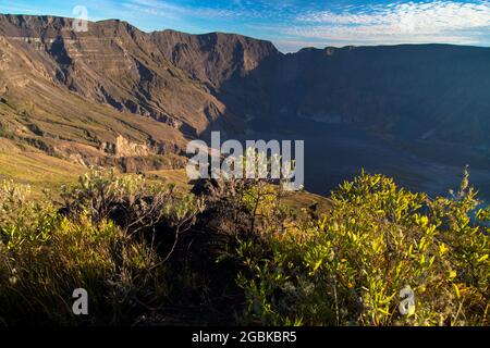 Volcan Tambora à Sumbawa Insland, Indonésie Banque D'Images