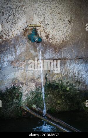 Fontaine de Saint Paul de Vence sur la Côte d'Azur Banque D'Images