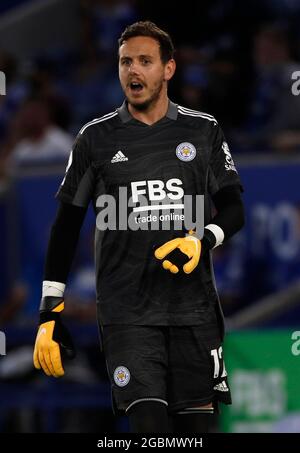 Leicester, Angleterre, 4 août 2021. Danny Ward de Leicester City pendant le match de pré-saison au King Power Stadium de Leicester. Le crédit photo doit être lu : Darren Staples / Sportimage Banque D'Images