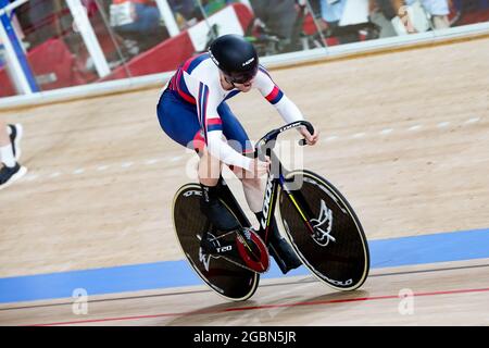 Shizuoka, Japon. 4 août 2021. Pavel Yakushevskiy (ROC) Cyclisme : qualification de sprint masculin lors des Jeux Olympiques de Tokyo 2020 au Vélodrome d'Izu à Shizuoka, Japon . Credit: Shuraro Mochizuki/AFLO/Alamy Live News Banque D'Images