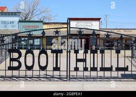 Géographie / Voyage, Etats-Unis, Kansas, Dodge City, Boat Hill, Musée en plein air, Dodge City, Kansas, DROITS-SUPPLÉMENTAIRES-AUTORISATION-INFO-NON-DISPONIBLE Banque D'Images