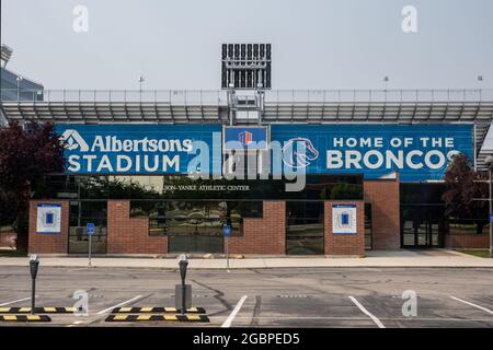 Boise, ID, Etats-Unis - 25 juillet 2021 : le stade Albertsons Banque D'Images