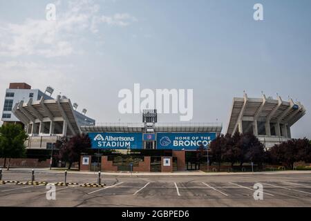 Boise, ID, Etats-Unis - 25 juillet 2021 : le stade Albertsons Banque D'Images