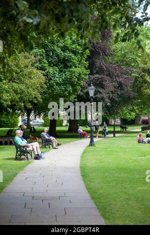 Deans Park à côté de York Cathderal à York, Royaume-Uni Banque D'Images