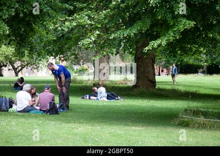 Deans Park à côté de York Cathderal à York, Royaume-Uni Banque D'Images