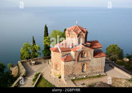 Église Saint-Jean à Kaneo.Ohrid.Macédoine du Nord Banque D'Images