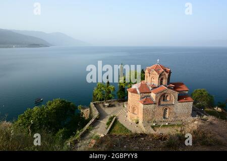L'église Saint-Jean à Kaneo.Ohrid.Macédoine du Nord Banque D'Images