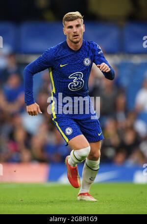 Londres, Royaume-Uni. 04e août 2021. 04 août 2021 - Chelsea / Tottenham Hotspur - pré-saison amicale - Timo Werner de Stamford Bridge Chelsea pendant le match au Stamford Bridge, Londres. Crédit photo : crédit: Mark pain/Alamy Live News Banque D'Images