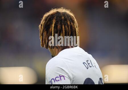 Londres, Royaume-Uni. 04e août 2021. 04 août 2021 - Chelsea / Tottenham Hotspur - pré-saison amicale - Stamford Bridge UN gros plan de la coiffure de Totemham's DELE Alli pendant le match à Stamford Bridge, Londres. Crédit photo : crédit: Mark pain/Alamy Live News Banque D'Images