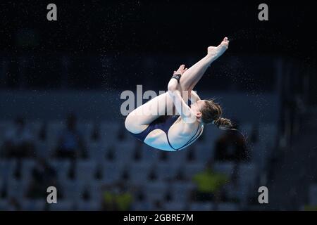 Tokyo, Japon. 5 août 2021. TOULSON lois (GBR) plongée sous-marine : finale de la plate-forme de 10m féminin lors des Jeux Olympiques de Tokyo 2020 au Centre aquatique de Tokyo, Japon . Credit: AFLO SPORT/Alay Live News Banque D'Images