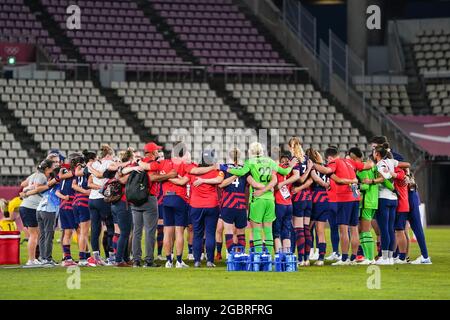 Kashima, Japon. 05 août 2021. Lors du match de football féminin olympique de Tokyo 2020 entre l'Australie et les États-Unis au stade Ibaraki Kashima, à Kashima, au Japon. Crédit: SPP Sport presse photo. /Alamy Live News Banque D'Images