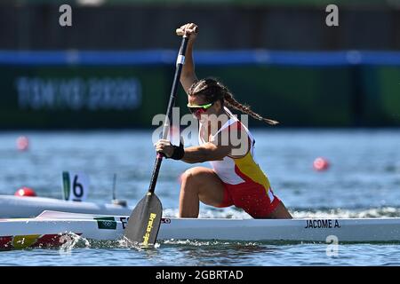 Tokyo, Japon. 05 août 2021. Canot Sprint. Voie navigable Sea Forest. 6-44. 3 chome. Uminomori. Koto-ku. Tokyo. Crédit Garry Bowden/Sport en images/Alamy Live News crédit: Sport en images/Alamy Live News Banque D'Images