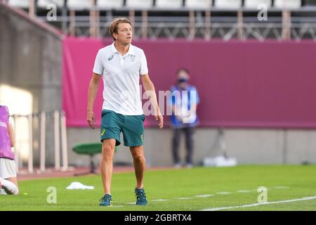 Kashima, Japon. 05 août 2021. Lors du match de football féminin olympique de Tokyo 2020 entre l'Australie et les États-Unis au stade Ibaraki Kashima, à Kashima, au Japon. Crédit: SPP Sport presse photo. /Alamy Live News Banque D'Images