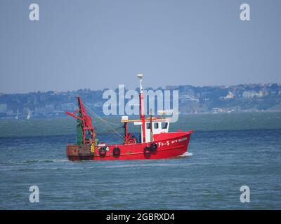 Sheerness, Kent, Royaume-Uni. 5 août 2021. Météo au Royaume-Uni : une journée ensoleillée et chaude à Sheerness, dans le Kent. Crédit : James Bell/Alay Live News Banque D'Images