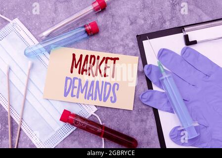 Affiche présentant Market Dealysisds. Approche commerciale recueillir des faits sur les situations qui affectent le marché de la recherche de médicaments préventifs, viral Banque D'Images