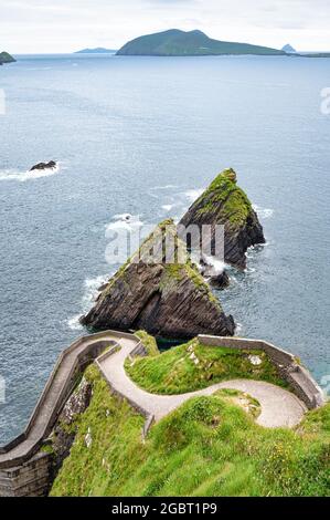 Dunquin Pier à l'extrémité sud de la péninsule de Dingle en Irlande Banque D'Images