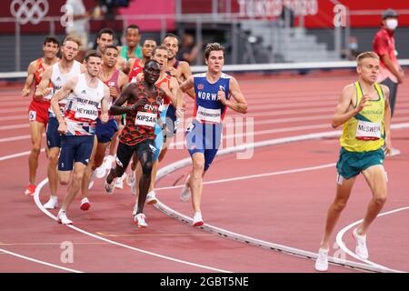 Tokyo, Japon. 5 août 2021. INGEBRIGTSEN Jakob (NOR) Athlétisme : semi-fin du 1500m masculin pendant les Jeux Olympiques de Tokyo 2020 au Stade National de Tokyo, Japon . Crédit: Naoki Morita/AFLO SPORT/Alay Live News Banque D'Images