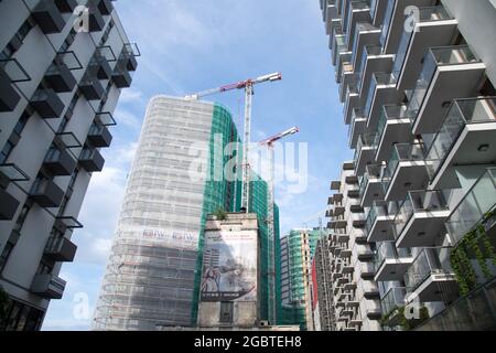 Résidence multifamiliale Bliska Wola à Varsovie, Pologne. 21 mai 2021 © Wojciech Strozyk / Alamy stock photo Banque D'Images