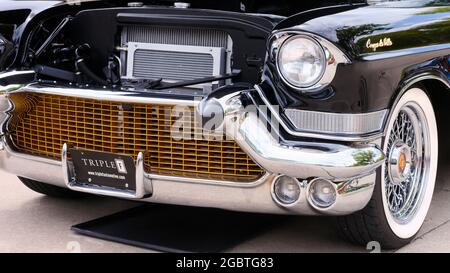 Coupé Deville V2 1957 de Cadillac 081021 Banque D'Images