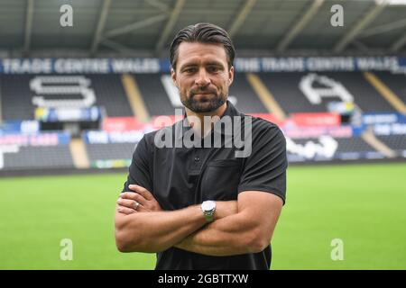 Swansea City dévoile Russell Martin comme nouvel entraîneur-chef au Liberty Stadium. Banque D'Images