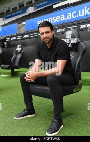 Swansea City dévoile Russell Martin comme nouvel entraîneur-chef au Liberty Stadium, à Swansea, Royaume-Uni, le 8/5/2021. (Photo de Mike Jones/News Images/Sipa USA) Banque D'Images