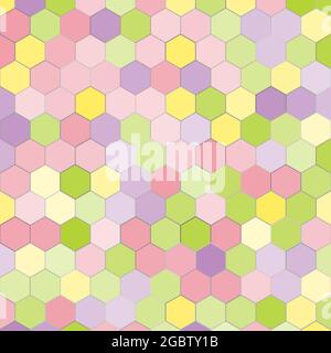 Motif d'arrière-plan hexagonal pour la bande et l'impression Illustration de Vecteur