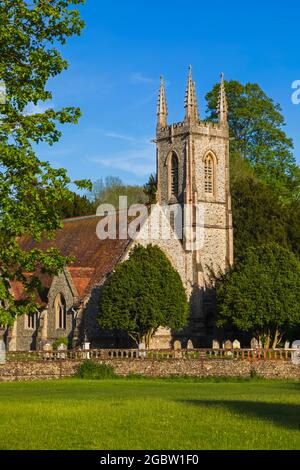 Angleterre, Hampshire, Alton, Chawton, église paroissiale de Saint-Nicolas Banque D'Images