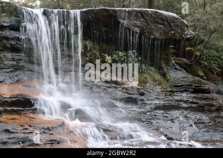 Rock pleurant dans les Blue Mountains Banque D'Images