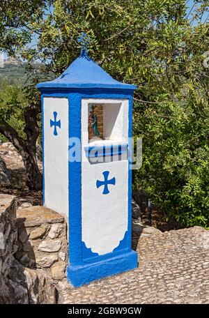 Chemin de croix, Château de San José, El Castell de Guadalest, Espagne Banque D'Images