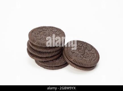 Jakarta, Indonésie-2 août 2021 : Oreo est un biscuit sandwich américain Banque D'Images