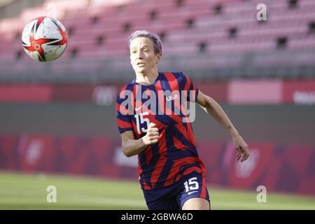 Tokyo, Japon. 05 août 2021. Megan RAPINOE (Etats-Unis) lors des Jeux Olympiques Tokyo 2020, match de médaille de bronze des femmes de football entre l'Australie et les Etats-Unis le 5 août 2021 au stade Ibaraki Kashima à Kashima, Japon - photo Kishimoto/DPPI crédit: Agence de photo indépendante/Alamy Live News Banque D'Images