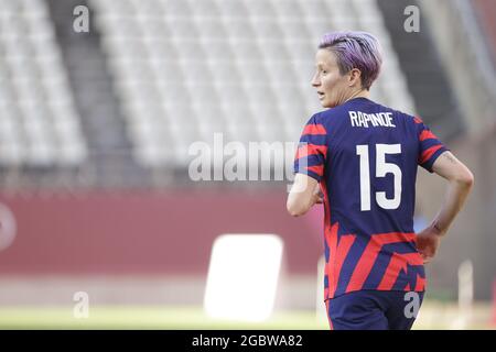 Tokyo, Japon. 05 août 2021. Megan RAPINOE (Etats-Unis) lors des Jeux Olympiques Tokyo 2020, match de médaille de bronze des femmes de football entre l'Australie et les Etats-Unis le 5 août 2021 au stade Ibaraki Kashima à Kashima, Japon - photo Kishimoto/DPPI crédit: Agence de photo indépendante/Alamy Live News Banque D'Images