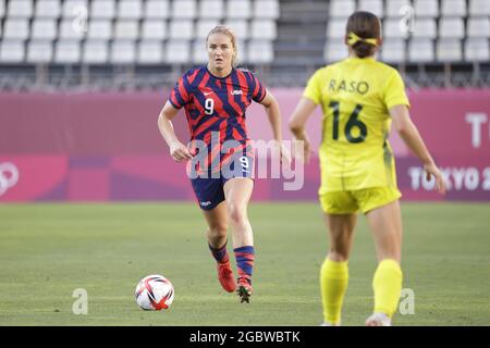 Tokyo, Japon. 05 août 2021. Lindsey HORAN (Etats-Unis) lors des Jeux Olympiques Tokyo 2020, match de médaille de bronze des femmes de football entre l'Australie et les Etats-Unis le 5 août 2021 au stade Ibaraki Kashima à Kashima, Japon - photo Kishimoto/DPPI crédit: Agence photo indépendante/Alamy Live News Banque D'Images