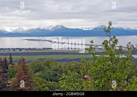 Homer Spitt et kachemak Bay - Alaska Banque D'Images