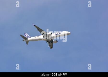 LOT Polish Airlines (porte-drapeau de la Pologne), Embraer E190STD Banque D'Images