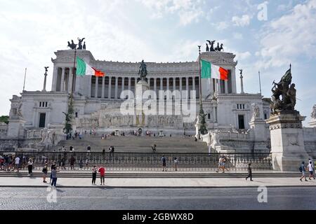 ROME, ITALIE - 01 septembre 2019 : la Piazza Venezia à Rome, Italie Banque D'Images