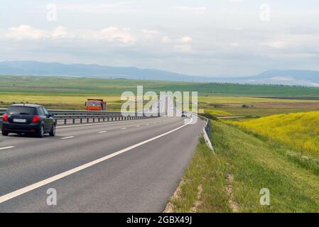 Autoroute Tavrida , P260, vers la République de Crimée de Belogorsk Banque D'Images