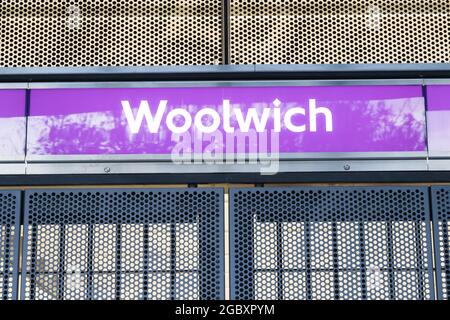 Station Woolwich pour Elizabeth Line Banque D'Images
