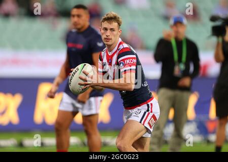 SYDNEY, AUSTRALIE - 22 MAI : Sam Walker of the Roosters se réchauffe lors du match de onze NRL entre les Sydney Roosters et les Brisbane Broncos au Sydney Cricket Ground, le 22 mai 2021 à Sydney, en Australie. Credit: Pete Dovgan/Speed Media/Alay Live News Banque D'Images