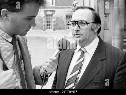 Doug McAvoy, Secrétaire général du Syndicat national des enseignants, octobre 1985 Banque D'Images