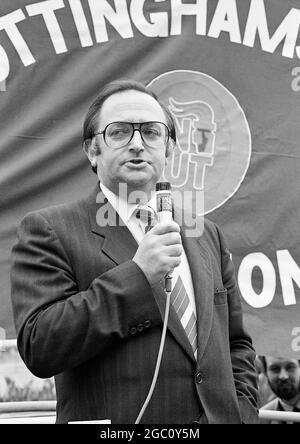 Doug McAvoy, Secrétaire général du Syndicat national des enseignants, octobre 1985 Banque D'Images